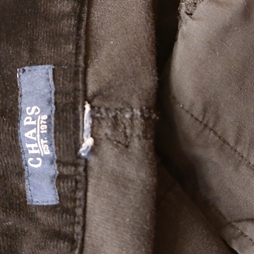 Vintage Chaps Fine Wale Black Corduroy Jeans EUC 20W - Picture 2 of 11